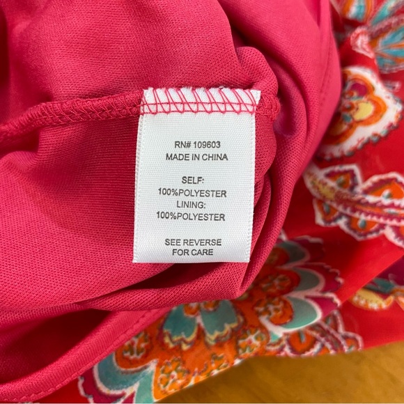 RabbitRabbitRabbit red sheer floral maxi dress 6 - Picture 9 of 12